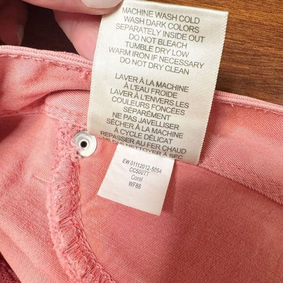 Campbell Chase Pink Coral Mid-Rise Stretch Skinny Jegging Jeans Women’s Size 26 - Picture 6 of 8